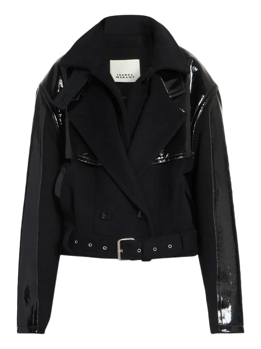 Women's Epia Mixed-Media Biker Jacket Women's Epia Mixed-Media Biker Jacket