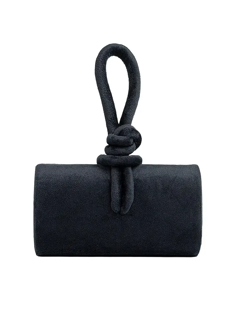 Ahikoza Women's The Amina Velvet Top Handle Bag