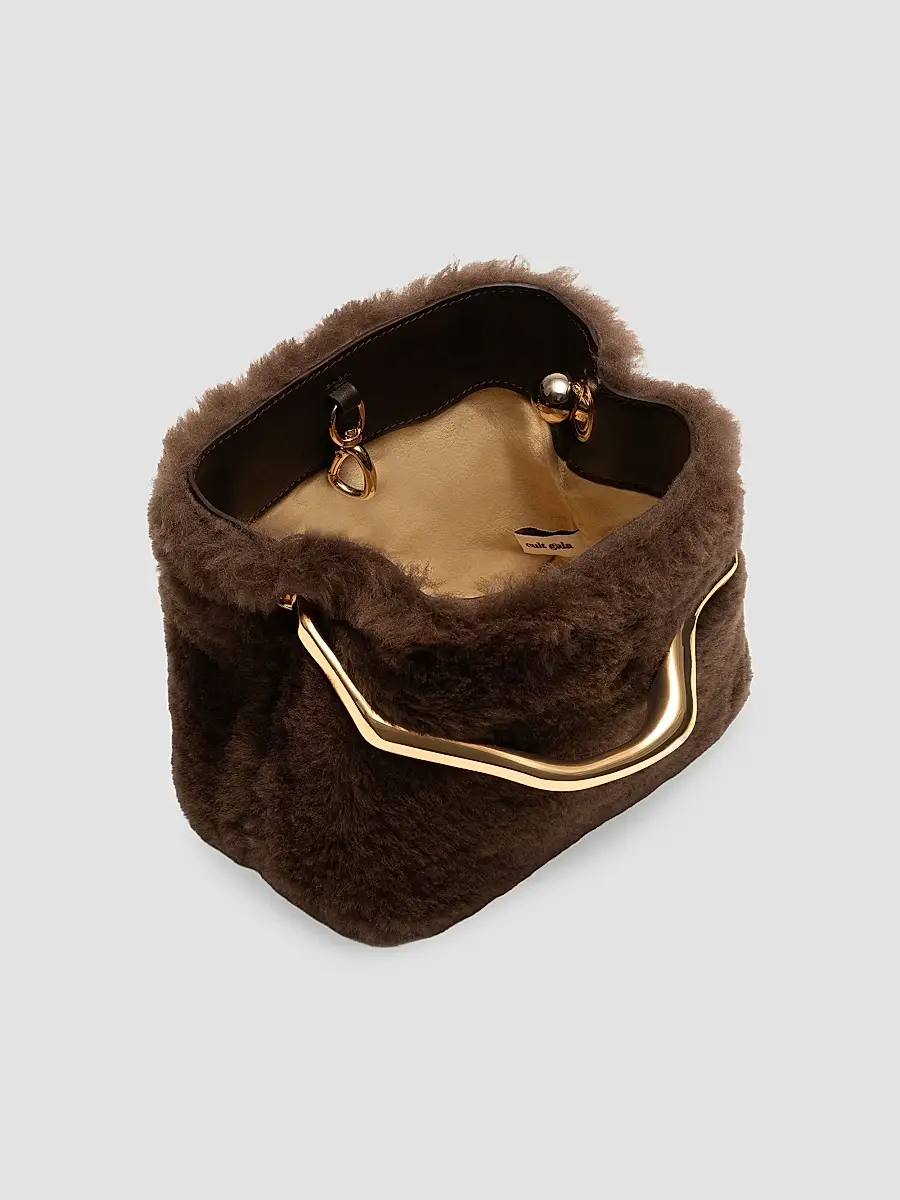 Cult Gaia Women's Solene Mini Lamb Leather Top-Handle | Thumbnail 3 Cult Gaia Women's Solene Mini Lamb Leather Top-Handle | Thumbnail 3