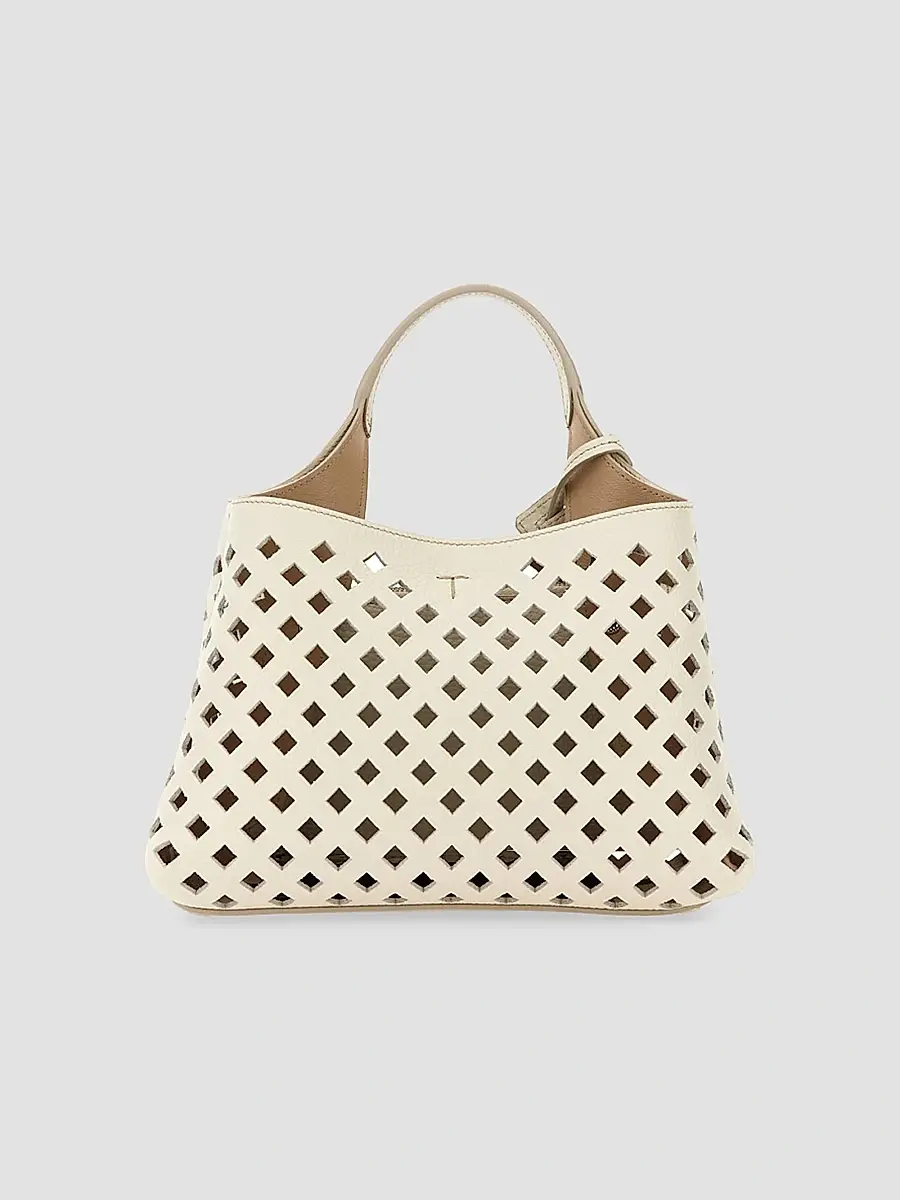 Tod's Women's Micro Perforated Leather Top Handle Bag | Thumbnail 5 Tod's Women's Micro Perforated Leather Top Handle Bag | Thumbnail 5