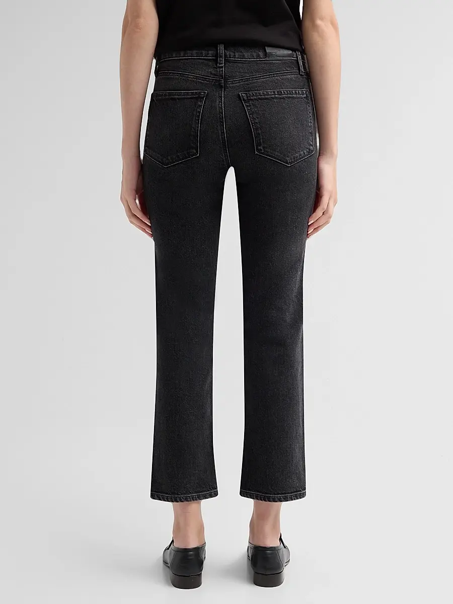 PAIGE Women's Reece High-Rise Crop Bootcut Jeans | Thumbnail 3