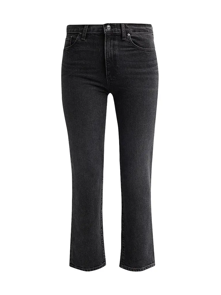 PAIGE Women's Reece High-Rise Crop Bootcut Jeans