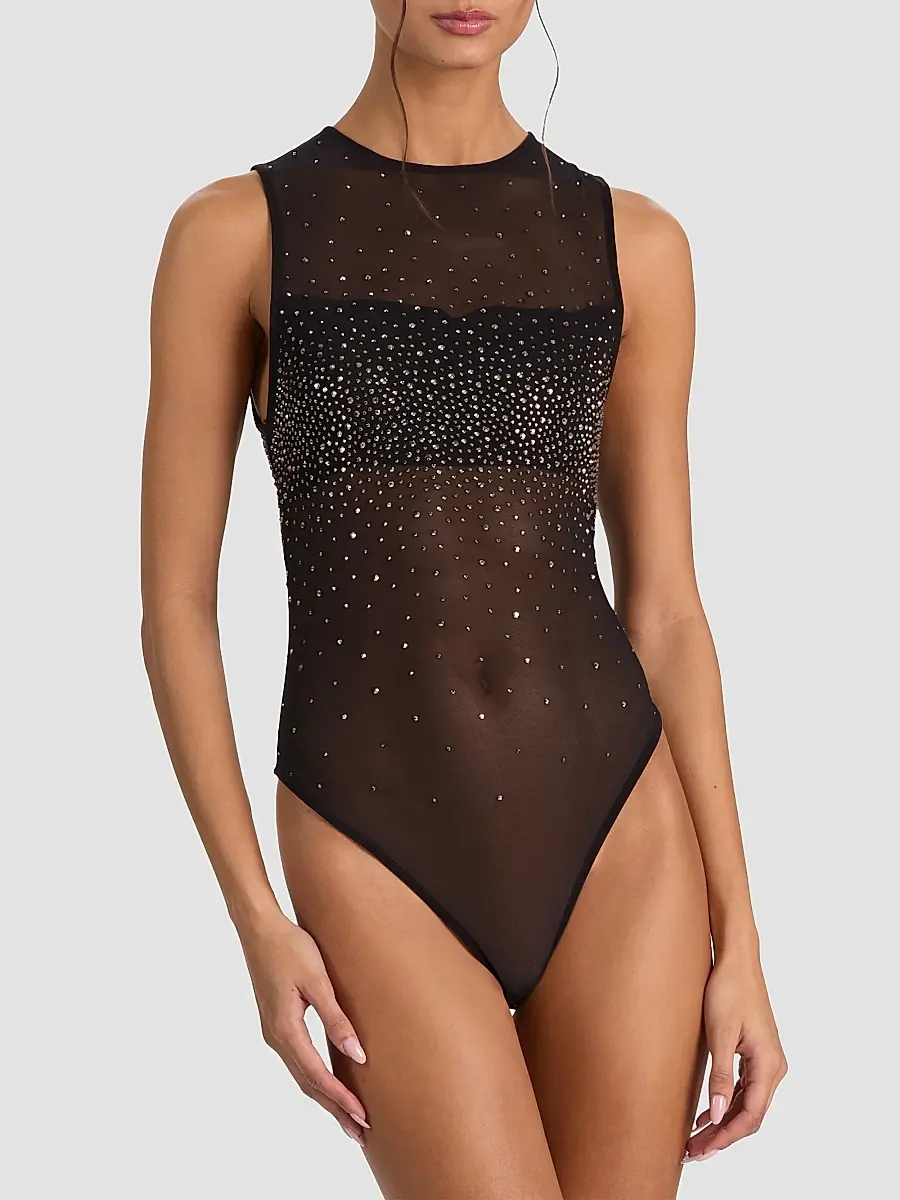 Alice + Olivia Women's Embellished Sleeveless Bodysuit | Thumbnail 3 Alice + Olivia Women's Embellished Sleeveless Bodysuit | Thumbnail 3