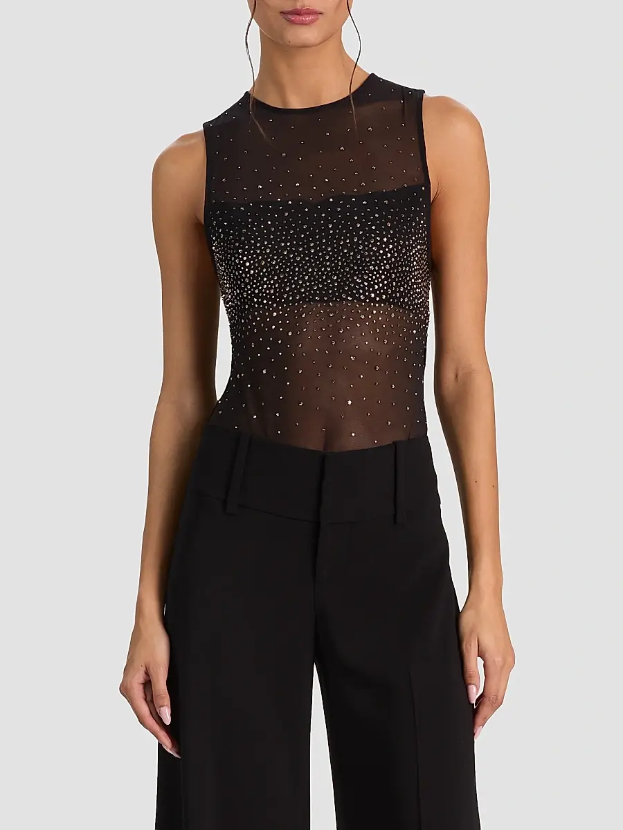 Alice + Olivia Women's Embellished Sleeveless Bodysuit | Thumbnail 5 Alice + Olivia Women's Embellished Sleeveless Bodysuit | Thumbnail 5