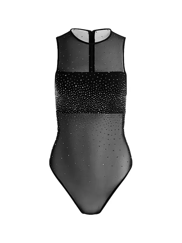 Women's Embellished Sleeveless Bodysuit Women's Embellished Sleeveless Bodysuit