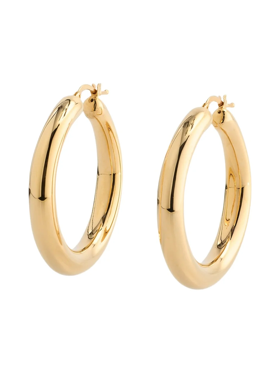 Women's 18K Yellow Gold Hoop Earrings Women's 18K Yellow Gold Hoop Earrings