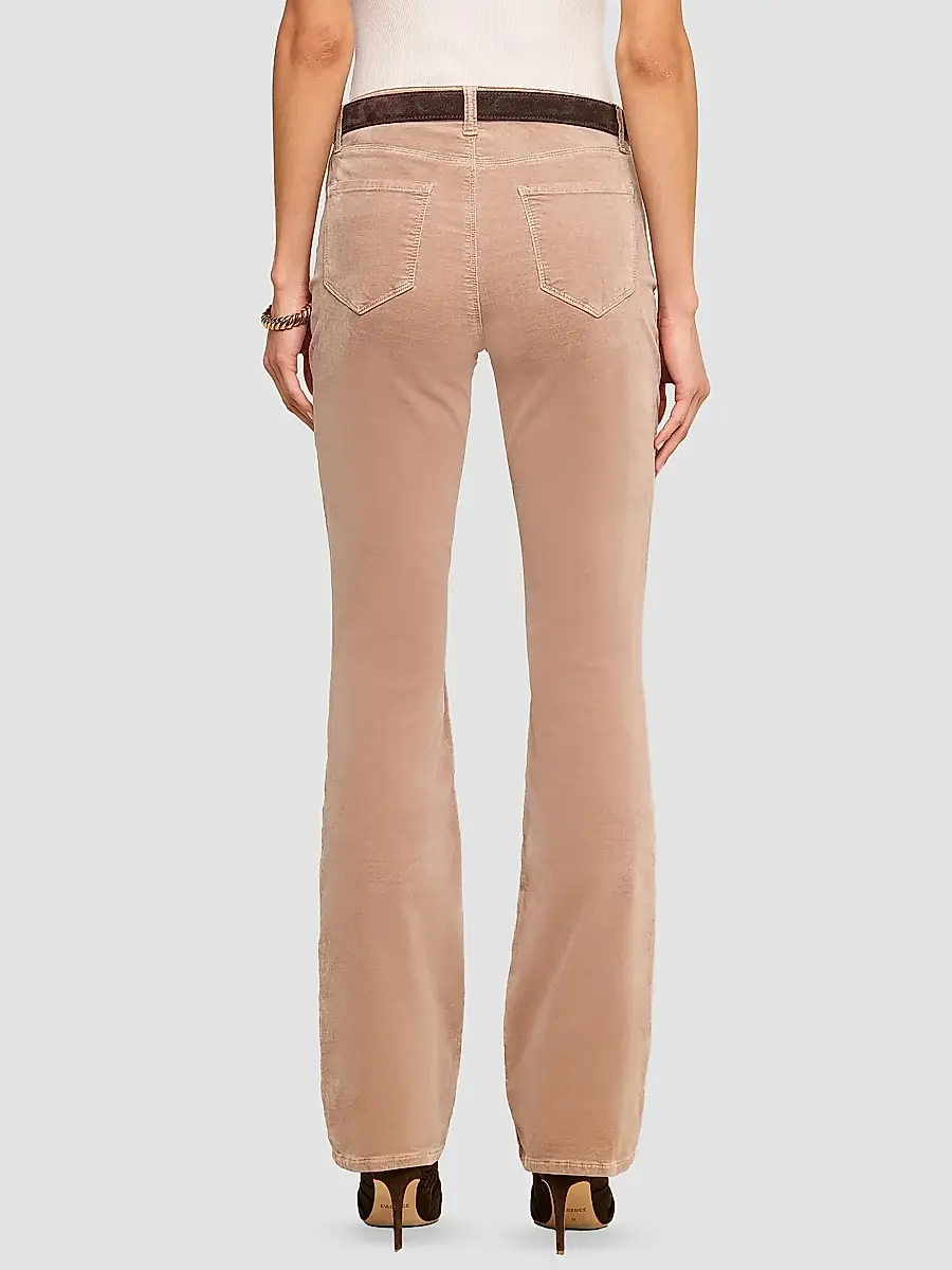 L'Agence Women's Stevie Velvet High-Rise Straight-Leg Jeans | Thumbnail 3 L'Agence Women's Stevie Velvet High-Rise Straight-Leg Jeans | Thumbnail 3
