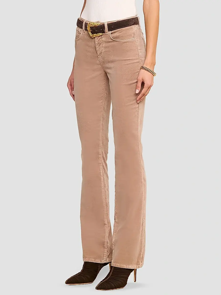 L'Agence Women's Stevie Velvet High-Rise Straight-Leg Jeans | Thumbnail 6 L'Agence Women's Stevie Velvet High-Rise Straight-Leg Jeans | Thumbnail 6