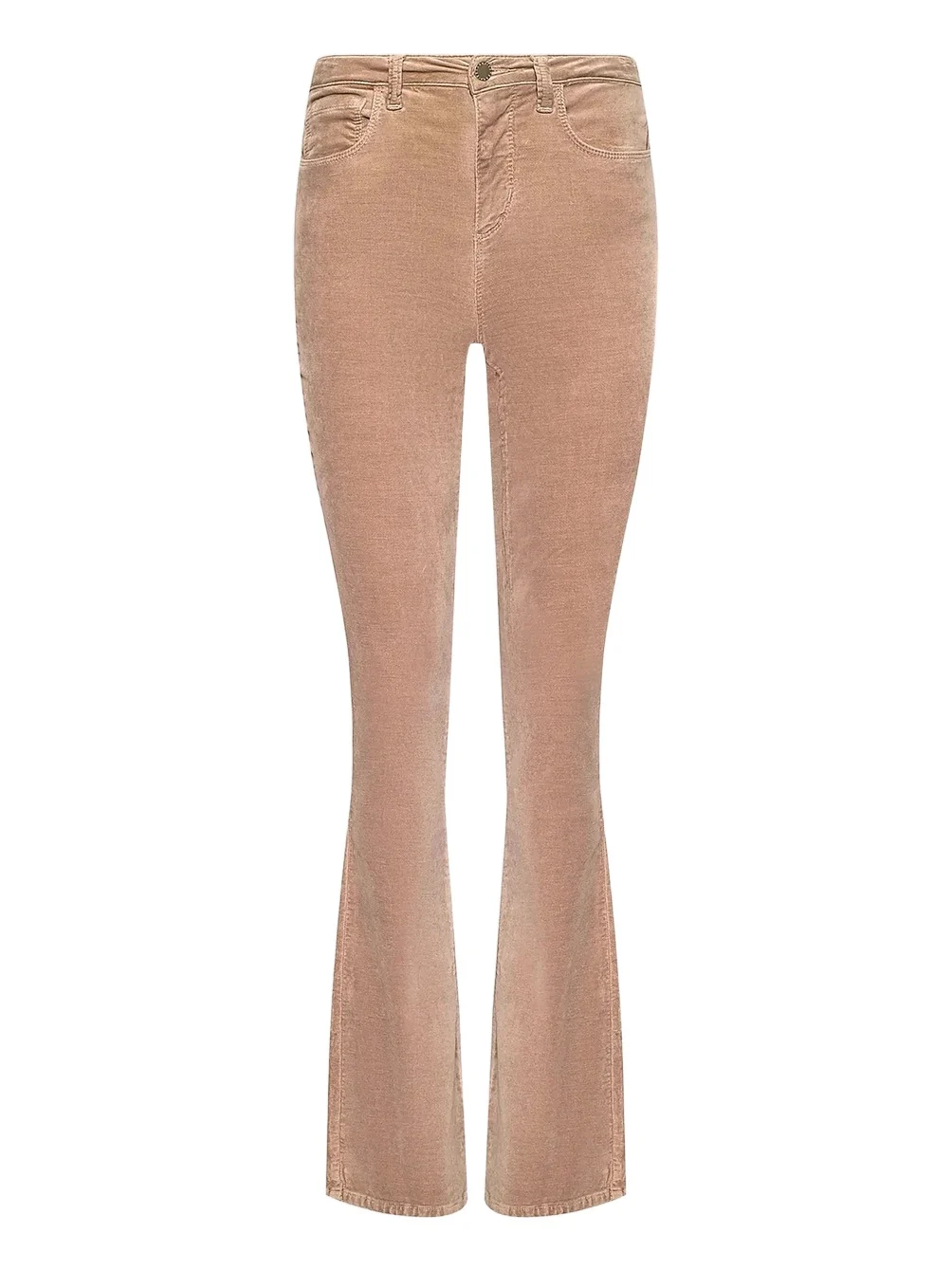 L'Agence Women's Stevie Velvet High-Rise Straight-Leg Jeans