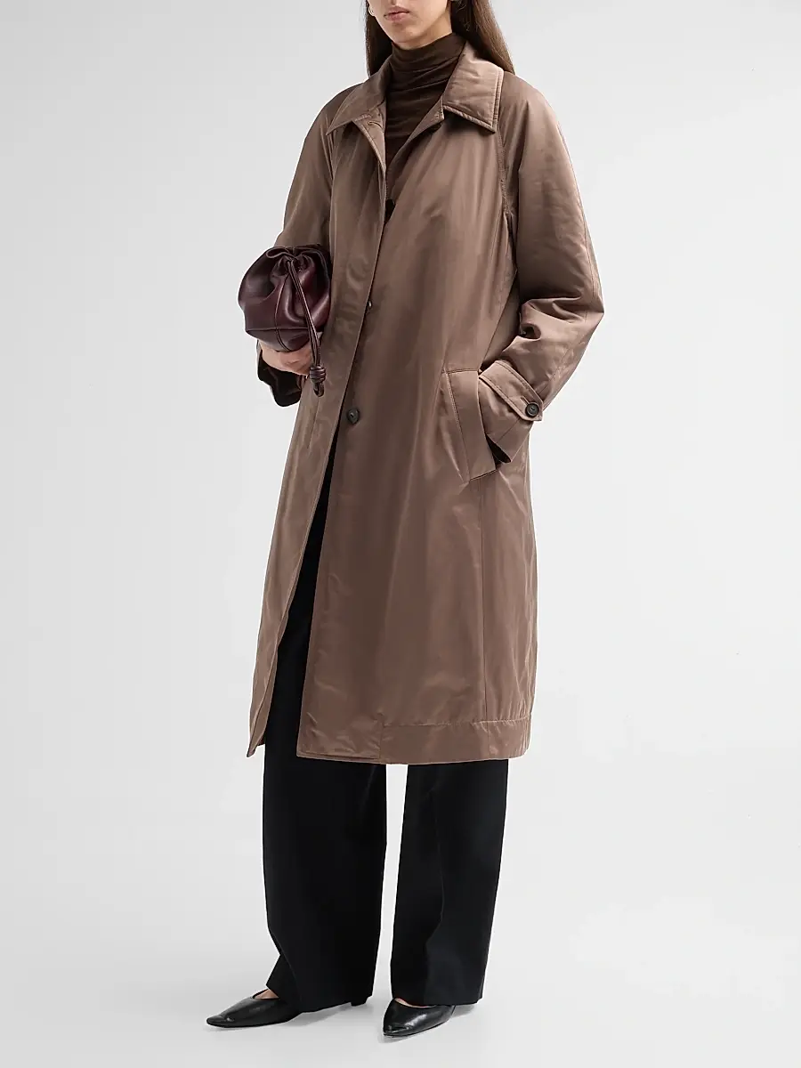Vince Women's Pima Cotton-Blend Car Coat | Thumbnail 4 Vince Women's Pima Cotton-Blend Car Coat | Thumbnail 4