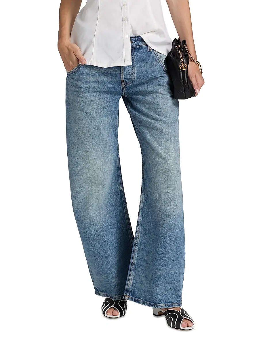 EB Denim Women's Enzo Cropped Mid-Rise Barrel Jeans | Thumbnail 3 EB Denim Women's Enzo Cropped Mid-Rise Barrel Jeans | Thumbnail 3