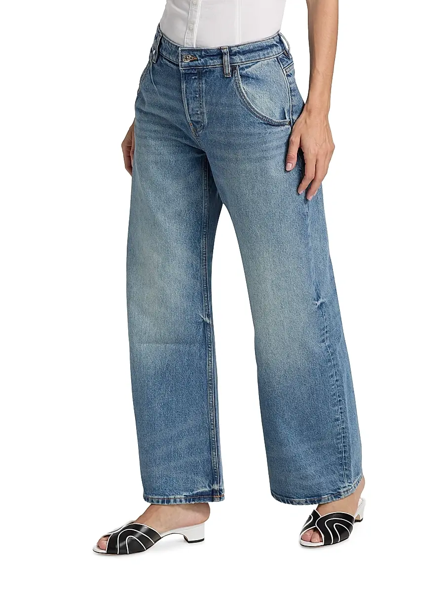 EB Denim Women's Enzo Cropped Mid-Rise Barrel Jeans | Thumbnail 4 EB Denim Women's Enzo Cropped Mid-Rise Barrel Jeans | Thumbnail 4