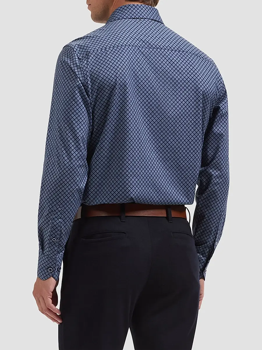 Bugatchi Men's OoohCotton James Long-Sleeve Shirt | Thumbnail 3 Bugatchi Men's OoohCotton James Long-Sleeve Shirt | Thumbnail 3