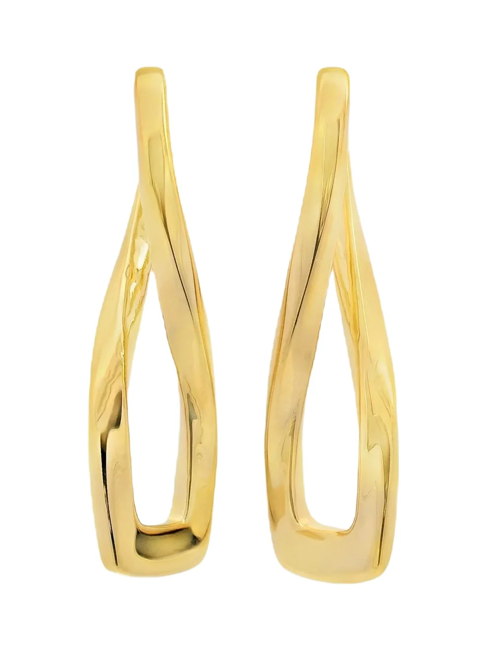 LISA NIK Women's 18K Yellow Gold Twist Drop Earrings
