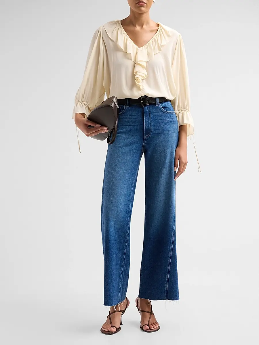 PAIGE Women's Anessa Twisted Outseam High-Rise Wide-Leg Jeans | Thumbnail 2 PAIGE Women's Anessa Twisted Outseam High-Rise Wide-Leg Jeans | Thumbnail 2
