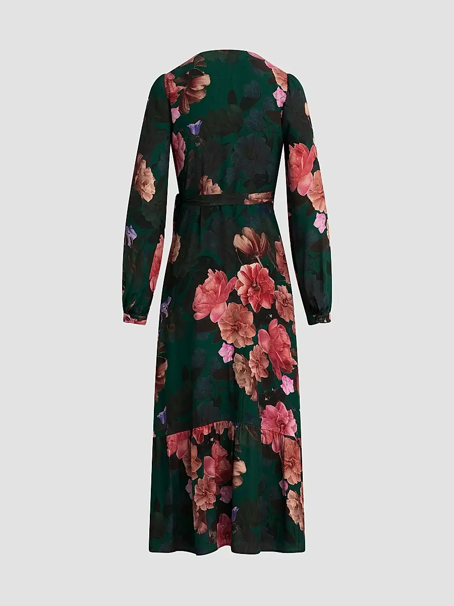 Favorite Daughter Women's Love Letter Floral Wrap Midi-Dress | Thumbnail 5