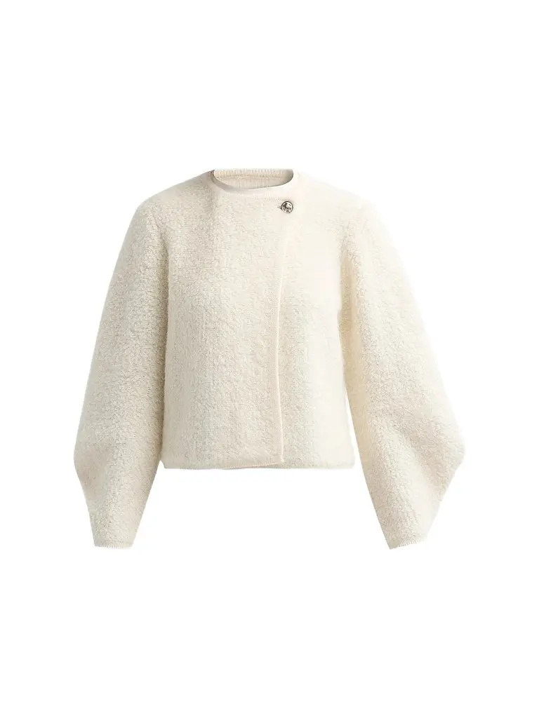 Women's Fida Wool-Blend Blouson Cardigan Women's Fida Wool-Blend Blouson Cardigan