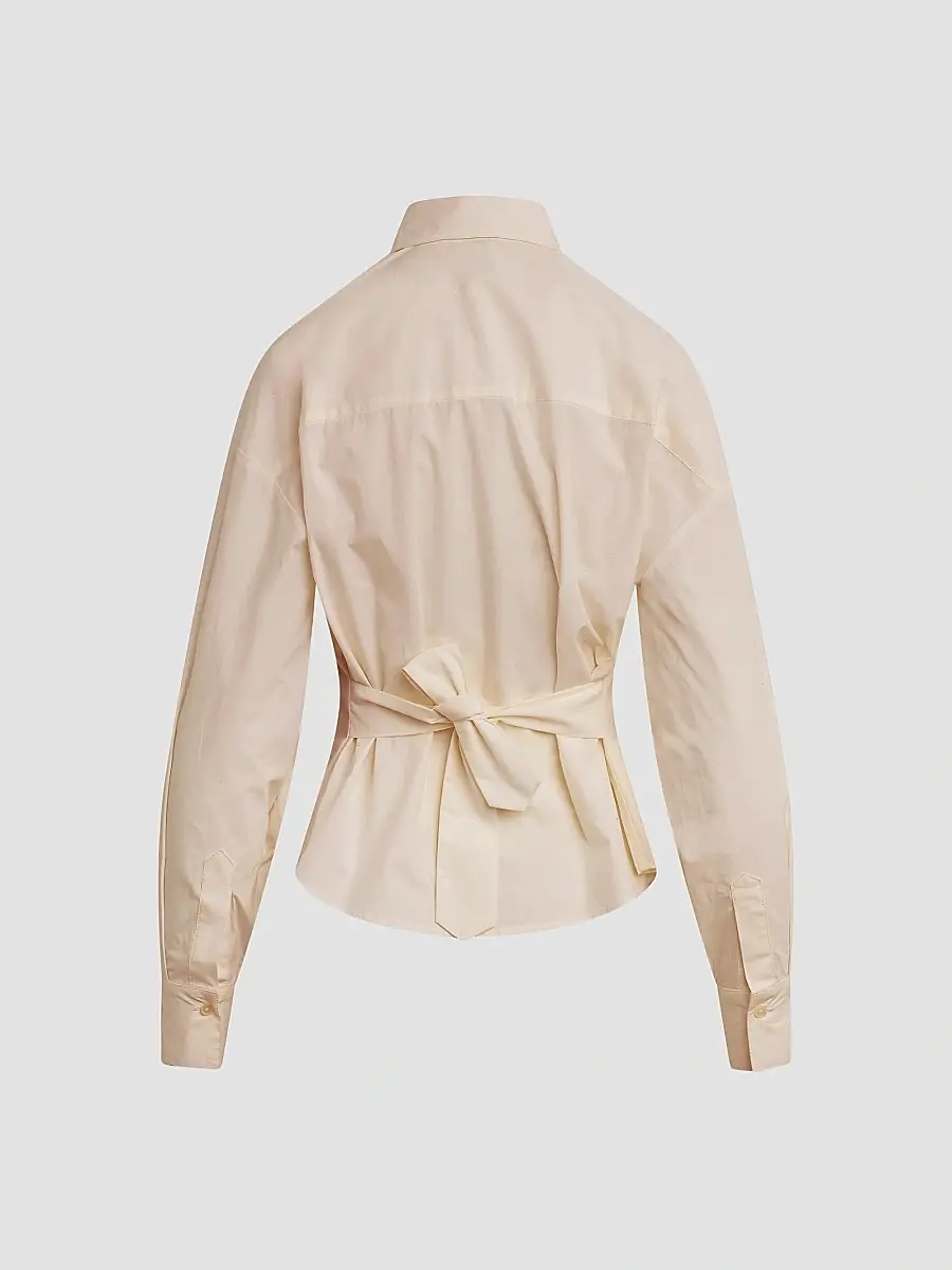 Favorite Daughter Women's Back Story Cotton Tailored Shirt | Thumbnail 6