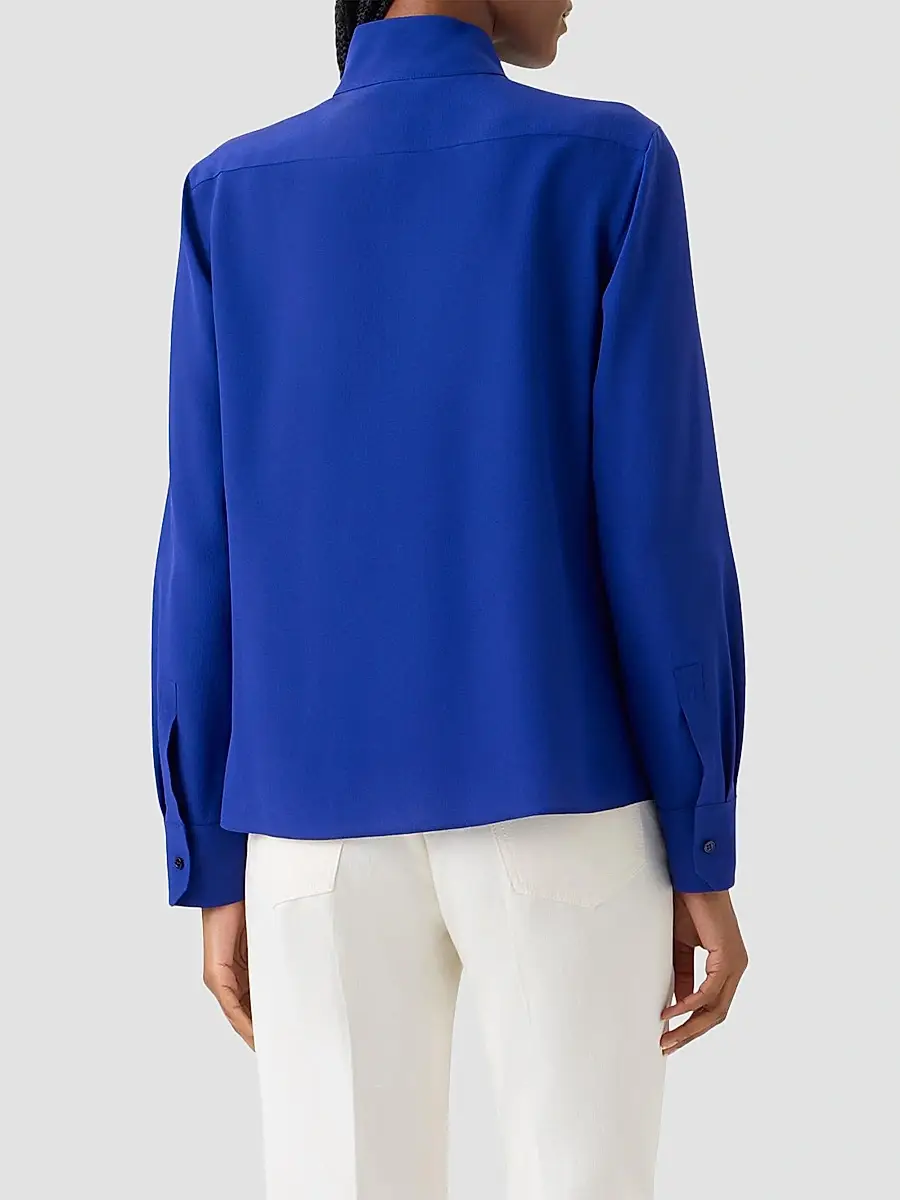 Akris Women's Silk Crepe Blouse | Thumbnail 2