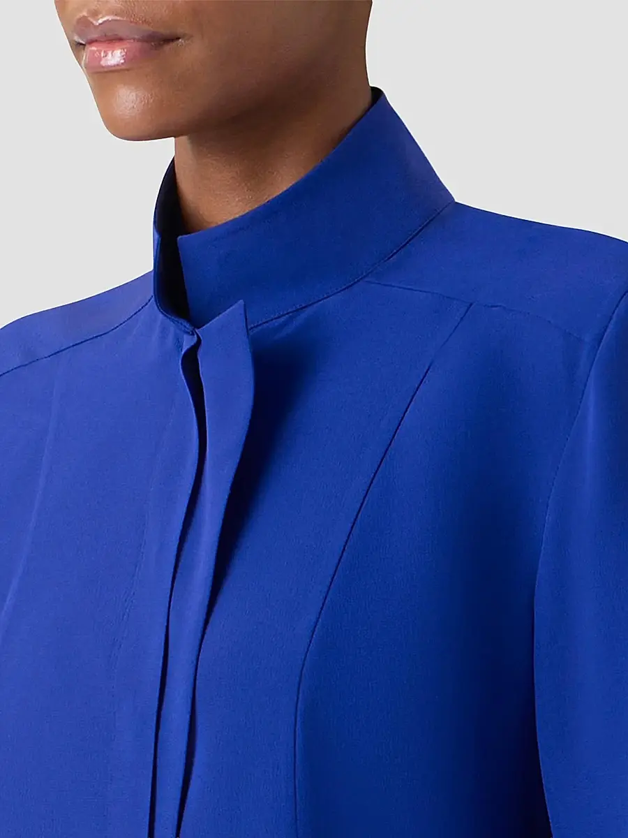 Akris Women's Silk Crepe Blouse | Thumbnail 5