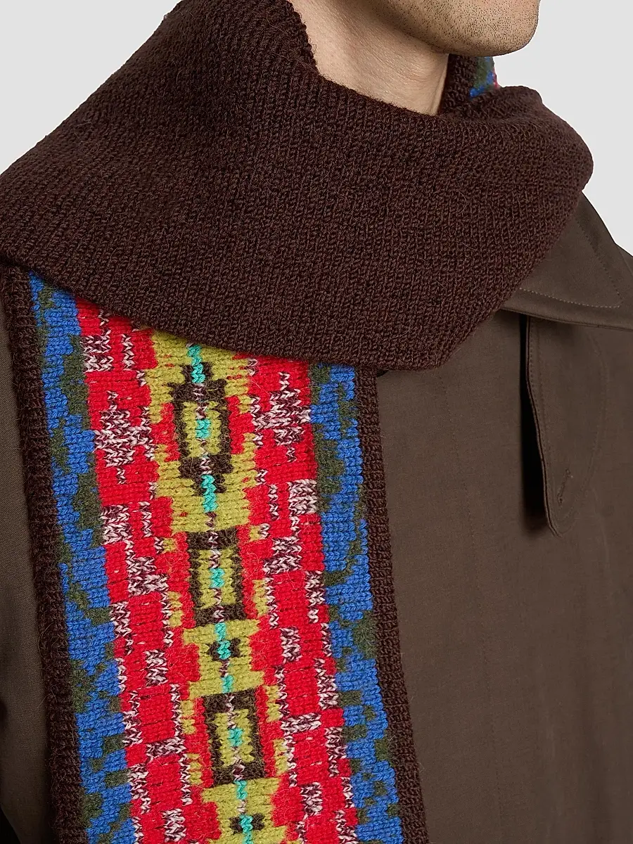 Dries Van Noten Men's Marka Wool-Blend Scarf | Thumbnail 2 Dries Van Noten Men's Marka Wool-Blend Scarf | Thumbnail 2