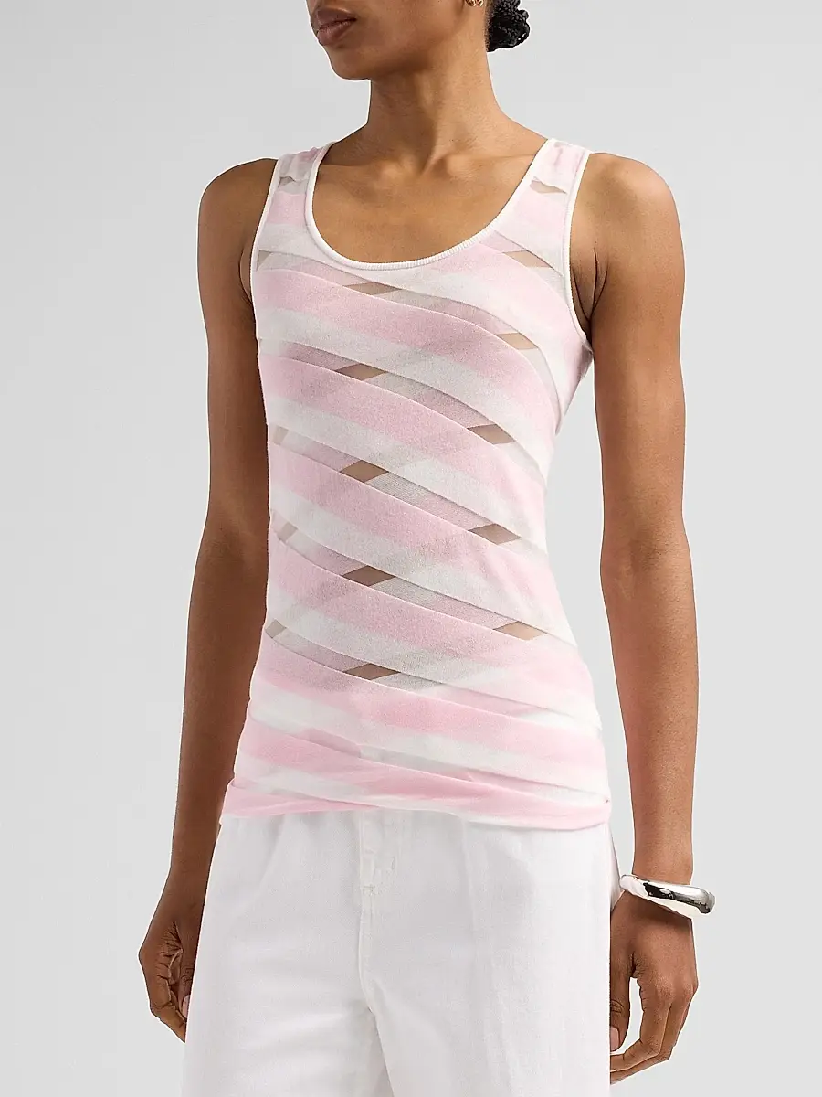Stella McCartney Women's Graphic Striped Tank | Thumbnail 4 Stella McCartney Women's Graphic Striped Tank | Thumbnail 4
