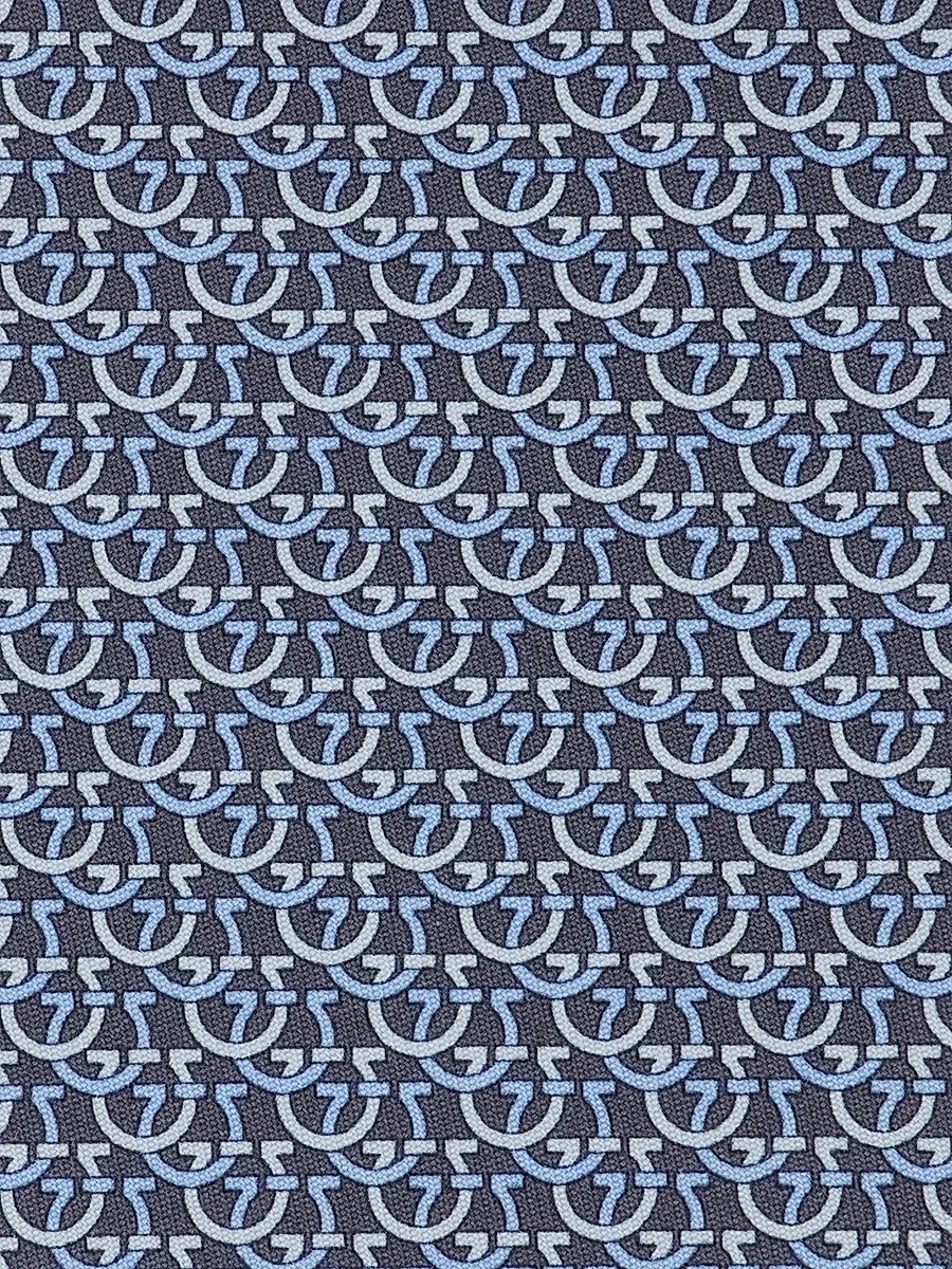 Ferragamo Men's Cerchio Silk Tie | Thumbnail 4 Ferragamo Men's Cerchio Silk Tie | Thumbnail 4