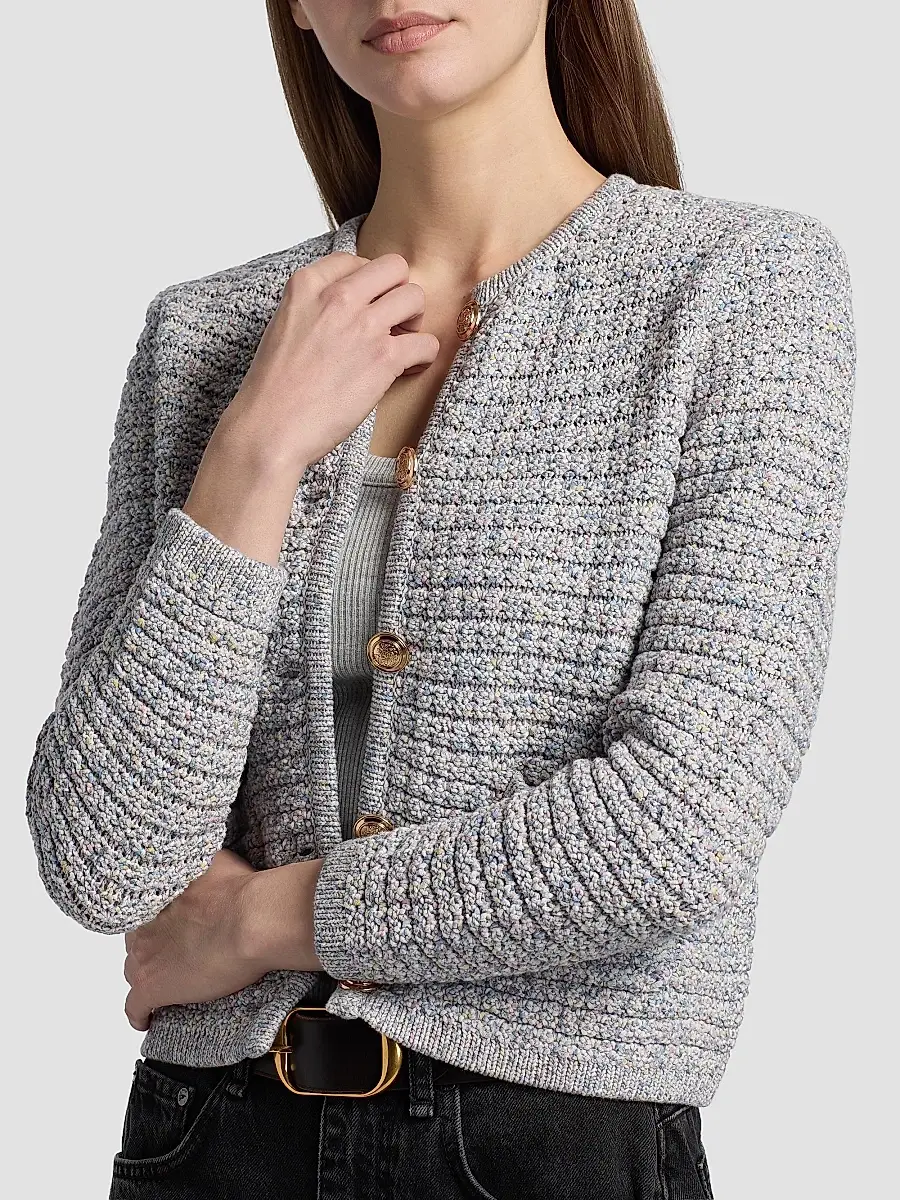 Ba&sh Women's Guspa Ottoman Knit Button-Front Cardigan | Thumbnail 6 Ba&sh Women's Guspa Ottoman Knit Button-Front Cardigan | Thumbnail 6