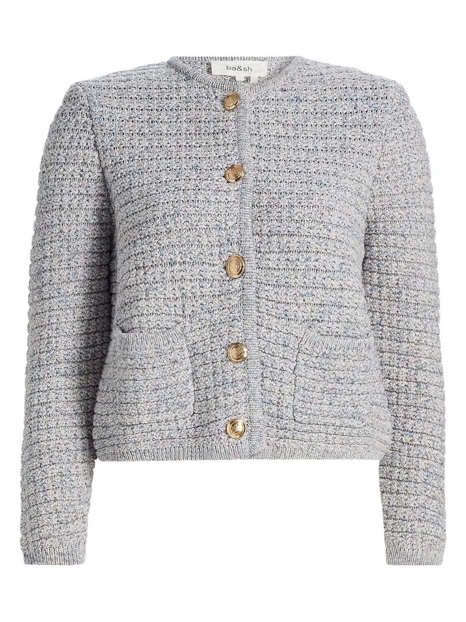 Women's Guspa Ottoman Knit Button-Front Cardigan Women's Guspa Ottoman Knit Button-Front Cardigan