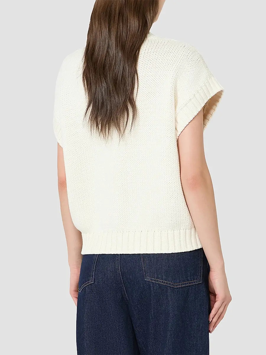 Weekend Max Mara Women's Cotton Yarn Gilet | Thumbnail 3 Weekend Max Mara Women's Cotton Yarn Gilet | Thumbnail 3