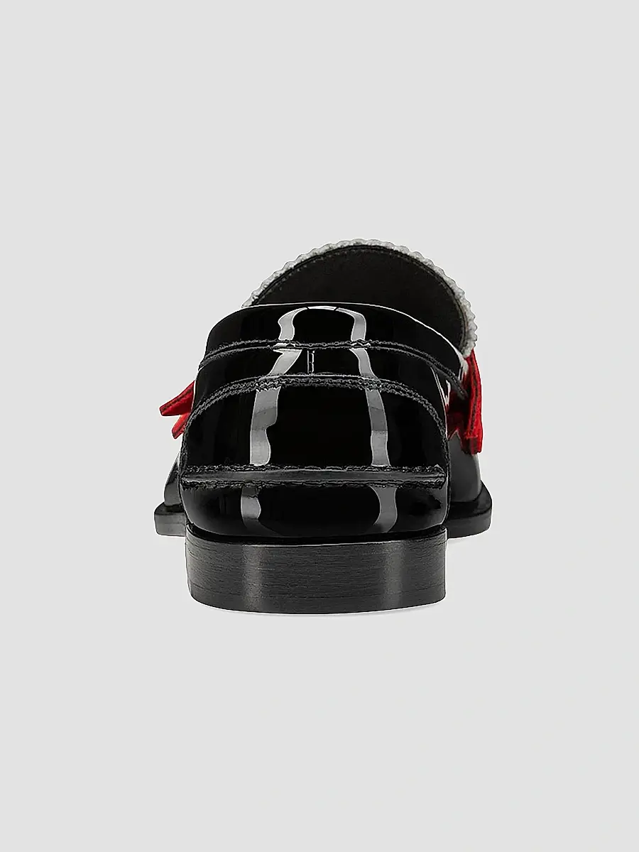 Christian Louboutin Women's Penny Patent Leather Loafers | Thumbnail 4 Christian Louboutin Women's Penny Patent Leather Loafers | Thumbnail 4