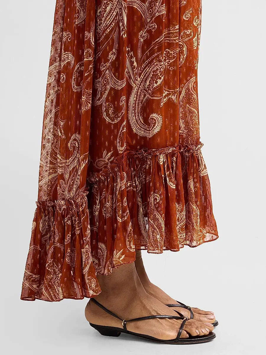 Hemant & Nandita Women's Printed High-Low Maxi Skirt | Thumbnail 5 Hemant & Nandita Women's Printed High-Low Maxi Skirt | Thumbnail 5