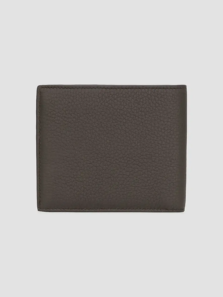 Saint Laurent Men's Tiny Cassandre East-West Wallet in Grained Leather - Urban Grey | Thumbnail 3 Saint Laurent Men's Tiny Cassandre East-West Wallet in Grained Leather - Urban Grey | Thumbnail 3