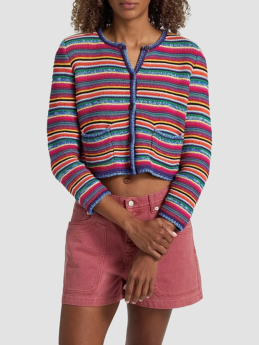 Ba&sh Women's Fanny Striped Cardigan | Thumbnail 3 Ba&sh Women's Fanny Striped Cardigan | Thumbnail 3