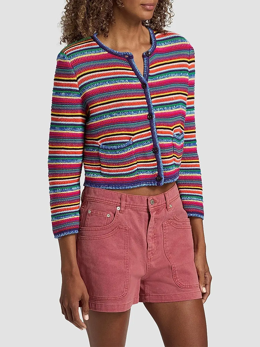 Ba&sh Women's Fanny Striped Cardigan | Thumbnail 4 Ba&sh Women's Fanny Striped Cardigan | Thumbnail 4