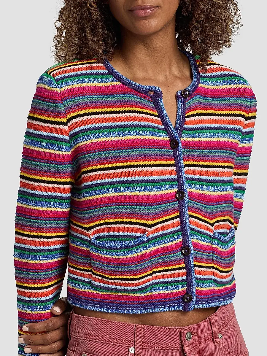 Ba&sh Women's Fanny Striped Cardigan | Thumbnail 6 Ba&sh Women's Fanny Striped Cardigan | Thumbnail 6