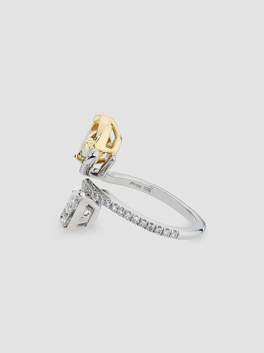 Diamonds at Saks Fifth Avenue Women's Platinum, 18K Yellow Gold & 5.13 TCW Diamond Bypass Ring | Thumbnail 4 Diamonds at Saks Fifth Avenue Women's Platinum, 18K Yellow Gold & 5.13 TCW Diamond Bypass Ring | Thumbnail 4
