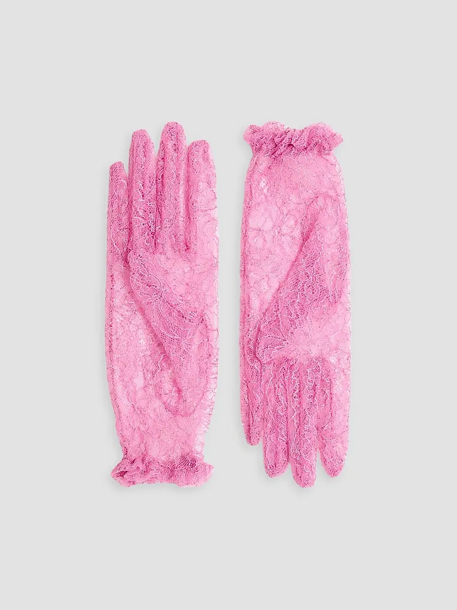 Valentino Women's Vlogo Signature Lace Gloves | Thumbnail 3 Valentino Women's Vlogo Signature Lace Gloves | Thumbnail 3