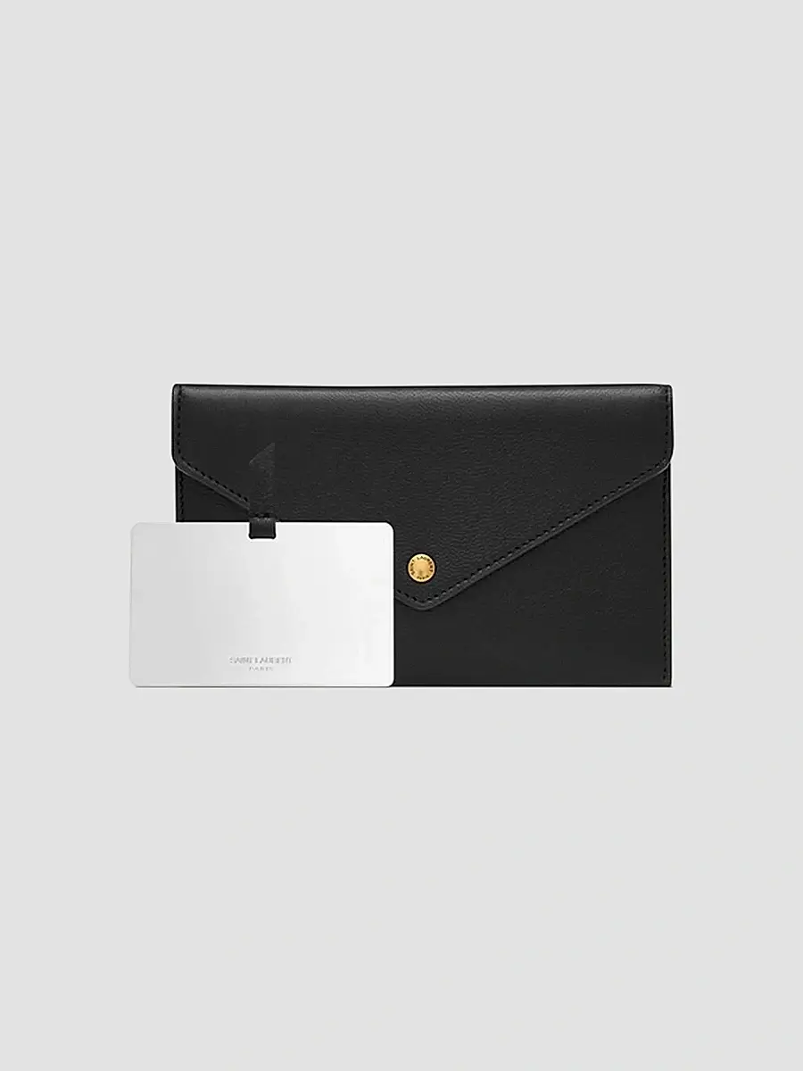 Saint Laurent Women's Loulou Medium Shoulder Bag in Lambskin Leather - Urban Grey | Thumbnail 9