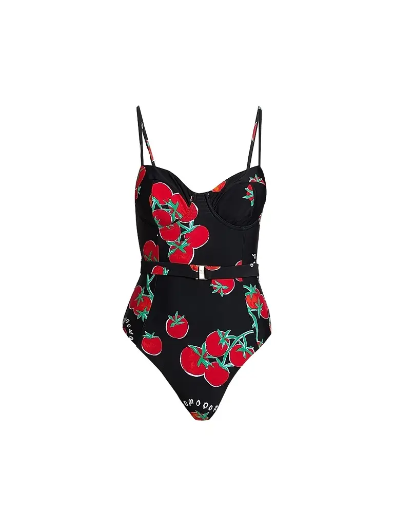 Milly Women's Pomodoro Belted One-Piece Swimsuit