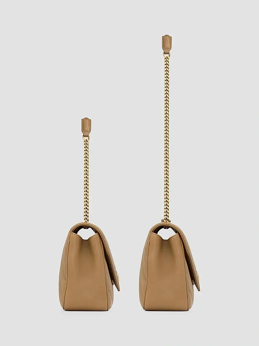 Saint Laurent Women's Loulou Medium Shoulder Bag in Lambskin Leather - Natural Tan | Thumbnail 4 Saint Laurent Women's Loulou Medium Shoulder Bag in Lambskin Leather - Natural Tan | Thumbnail 4