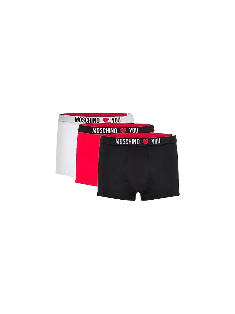 MOSCHINO Men's My Valentine Stretch-Jersey Variety Boxer Briefs 3-Pack