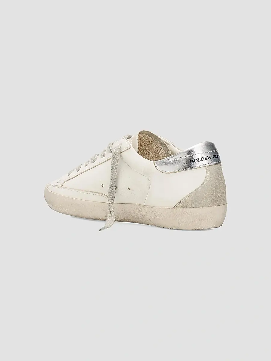 Golden Goose Men's Super-Star Logo Leather Low-Top Sneakers | Thumbnail 2 Golden Goose Men's Super-Star Logo Leather Low-Top Sneakers | Thumbnail 2