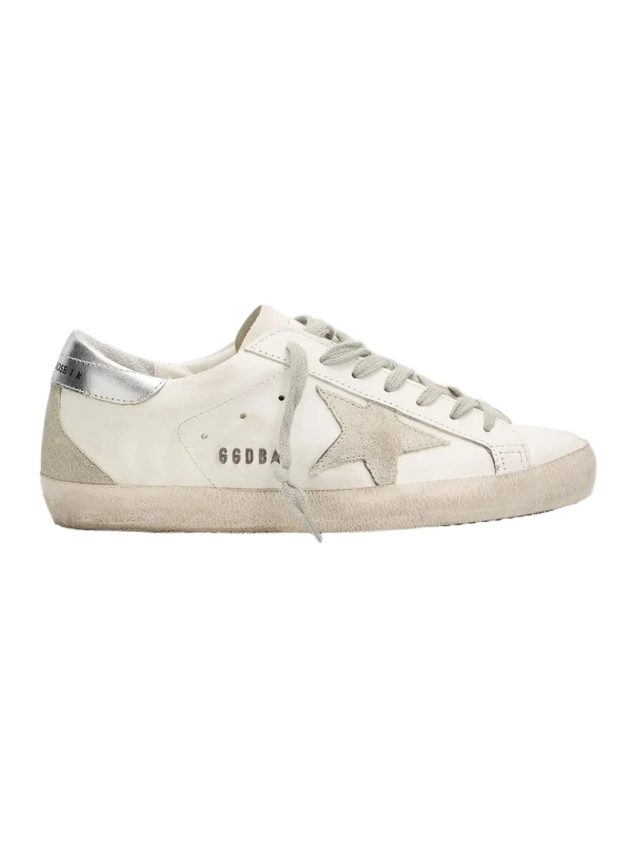 Golden Goose Men's Super-Star Logo Leather Low-Top Sneakers