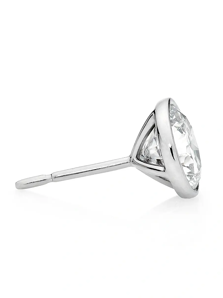 Diamonds at Saks Fifth Avenue Women's Platinum & 4.02 TCW Diamond Martini Stud Earrings | Thumbnail 4 Diamonds at Saks Fifth Avenue Women's Platinum & 4.02 TCW Diamond Martini Stud Earrings | Thumbnail 4