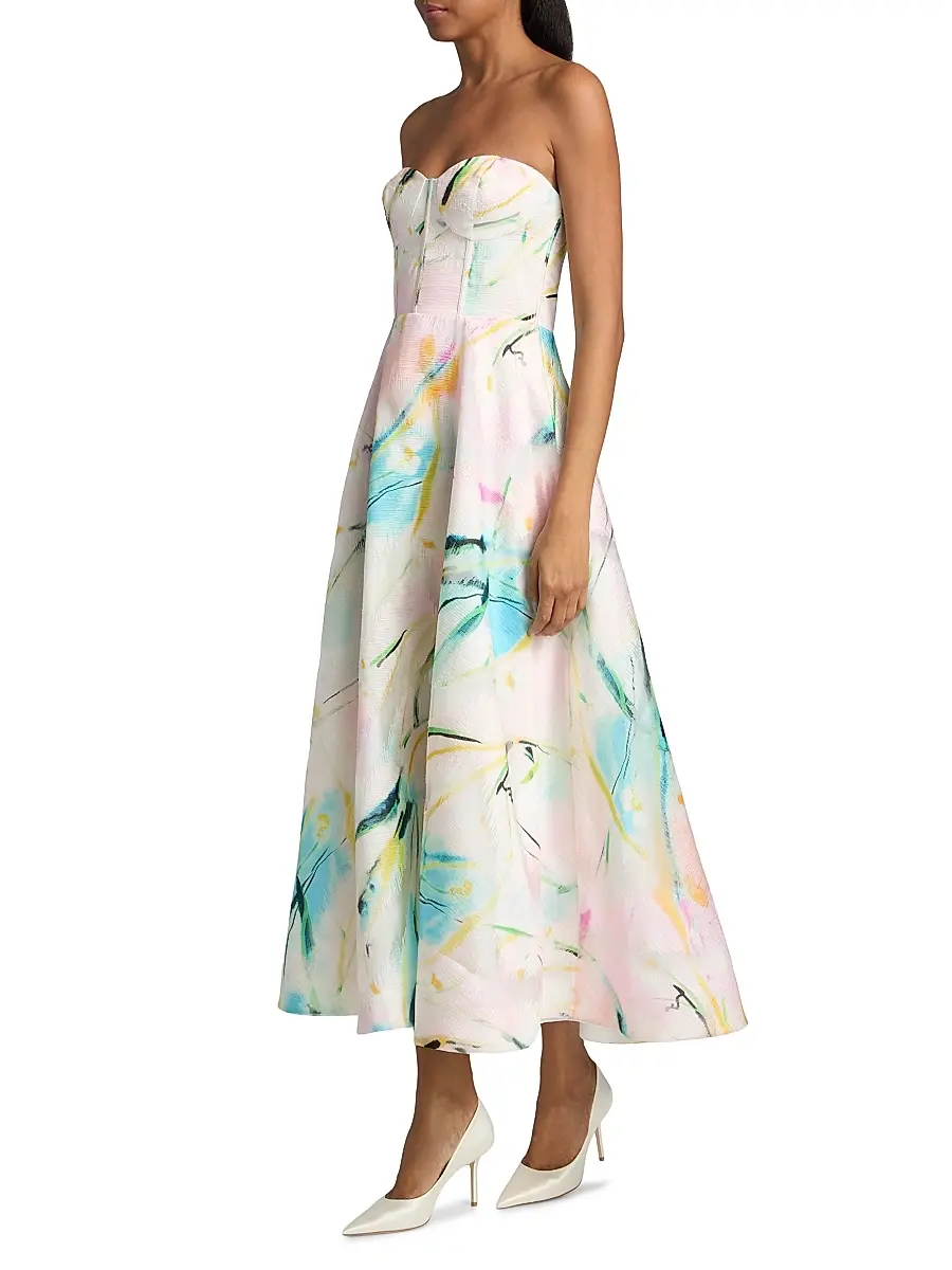As It May Women's Mika Strapless Woven Midi-Dress | Thumbnail 2