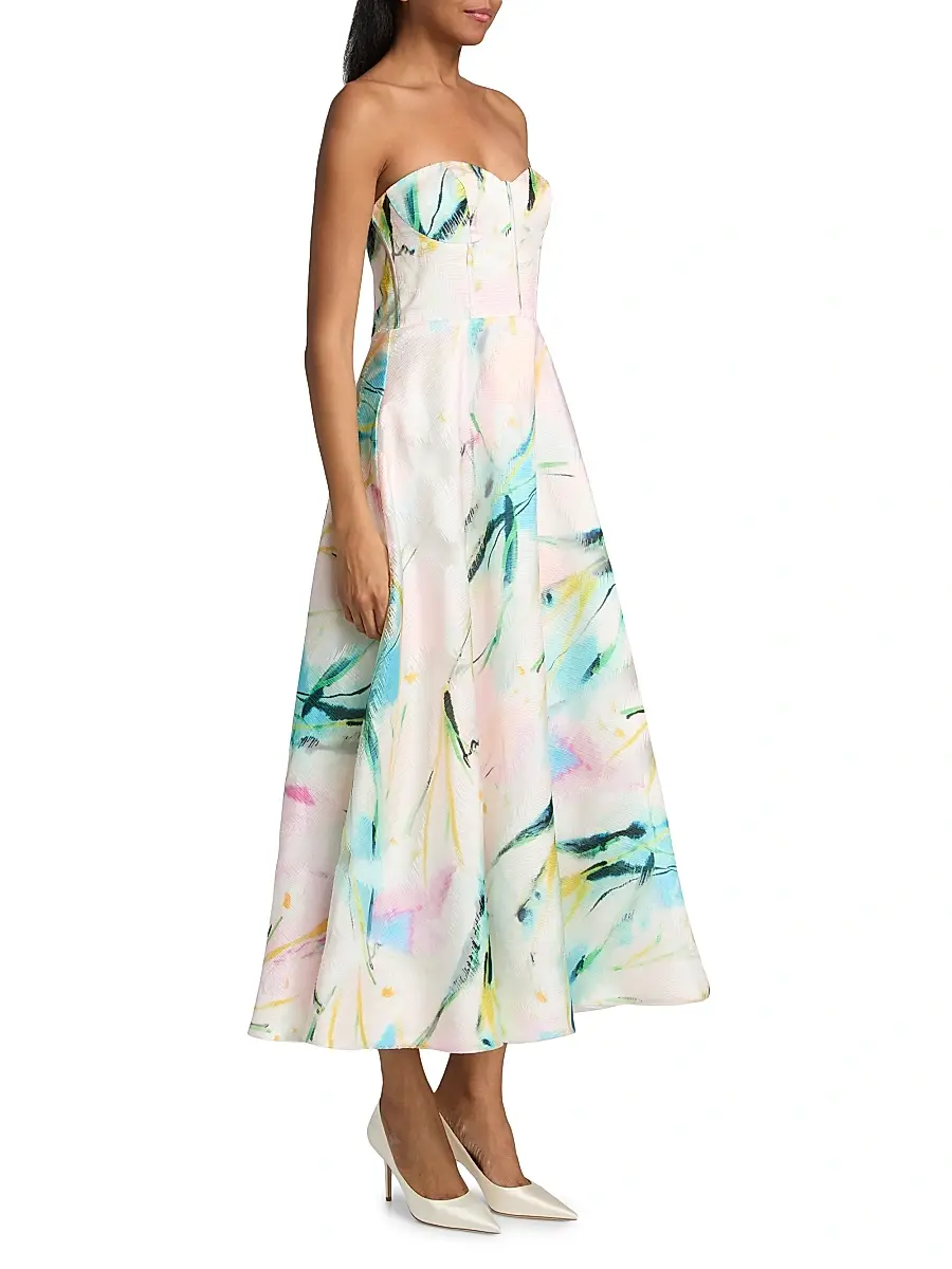 As It May Women's Mika Strapless Woven Midi-Dress | Thumbnail 4