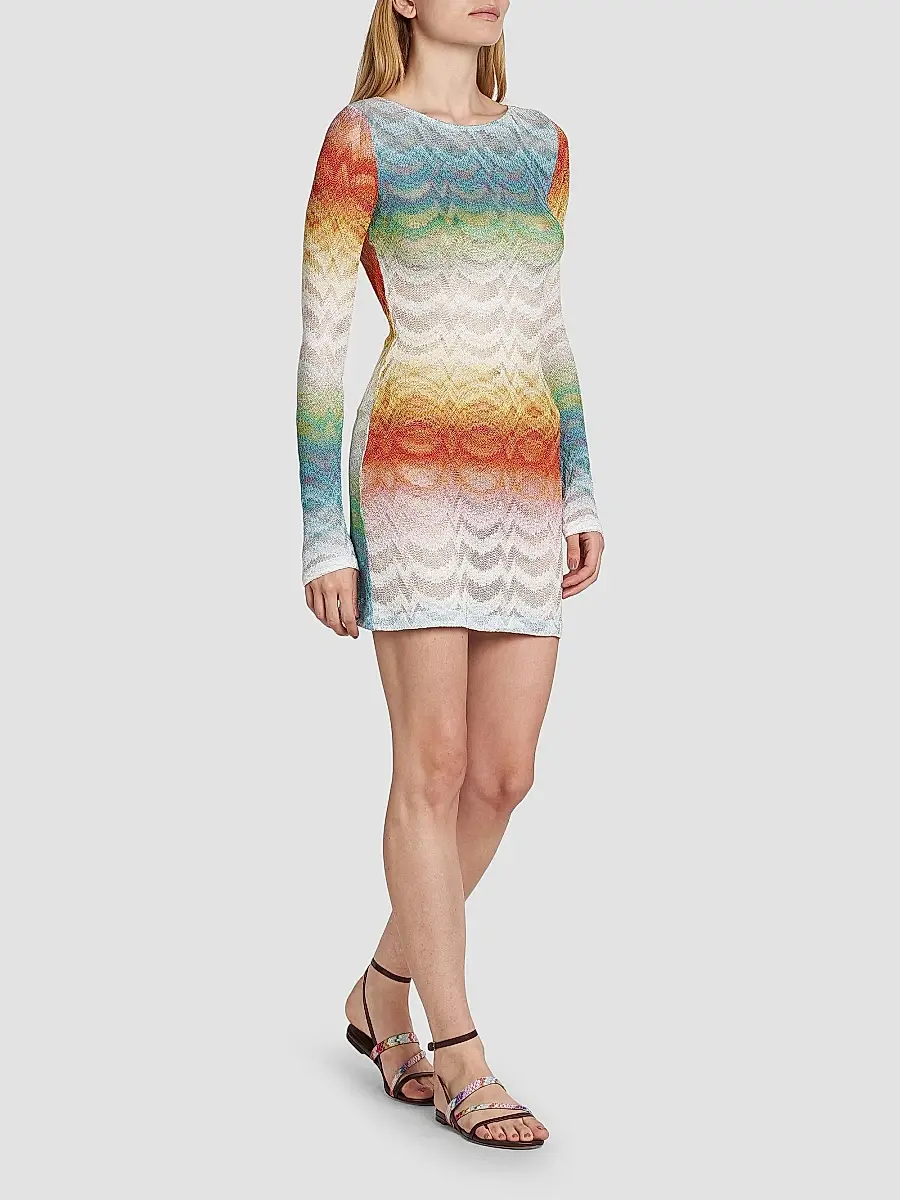 Missoni Women's Long-Sleeve Cover-Up Dress | Thumbnail 2 Missoni Women's Long-Sleeve Cover-Up Dress | Thumbnail 2