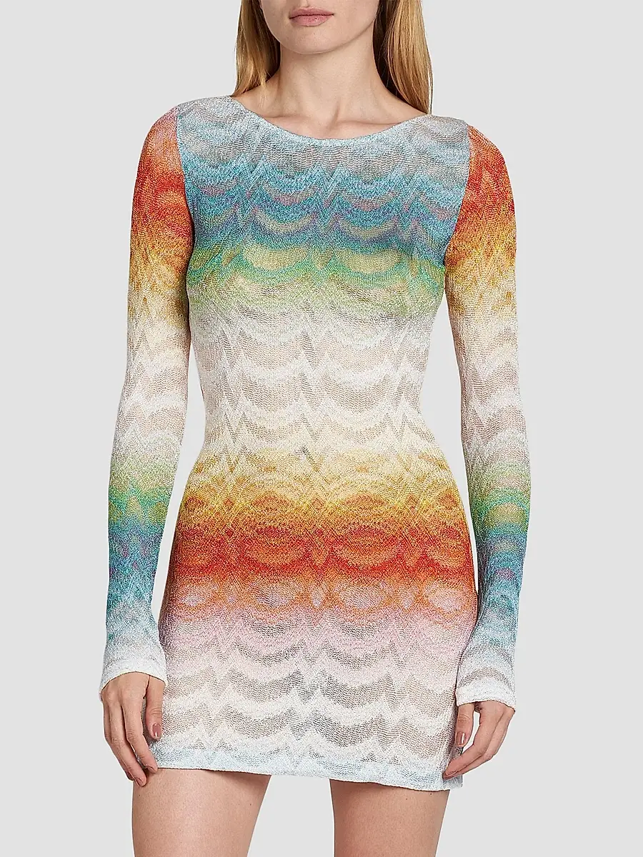 Missoni Women's Long-Sleeve Cover-Up Dress | Thumbnail 3 Missoni Women's Long-Sleeve Cover-Up Dress | Thumbnail 3