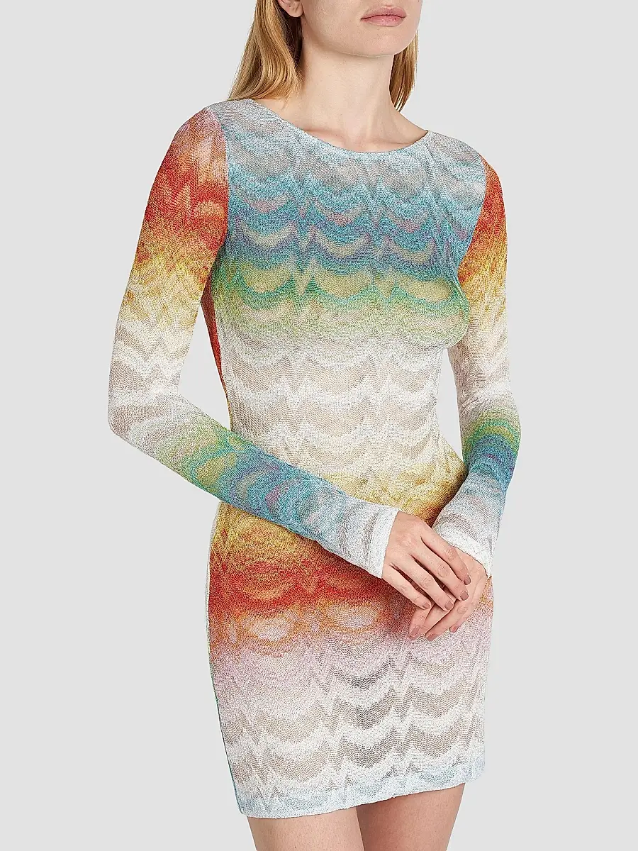 Missoni Women's Long-Sleeve Cover-Up Dress | Thumbnail 6 Missoni Women's Long-Sleeve Cover-Up Dress | Thumbnail 6